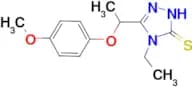 4-ethyl-5-[1-(4-methoxyphenoxy)ethyl]-4H-1,2,4-triazole-3-thiol