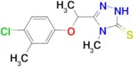 5-[1-(4-chloro-3-methylphenoxy)ethyl]-4-methyl-4H-1,2,4-triazole-3-thiol