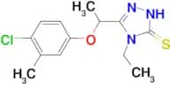 5-[1-(4-chloro-3-methylphenoxy)ethyl]-4-ethyl-4H-1,2,4-triazole-3-thiol