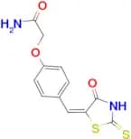 2-{4-[(E)-(2-mercapto-4-oxo-1,3-thiazol-5(4H)-ylidene)methyl]phenoxy}acetamide