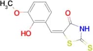 (5E)-5-(2-hydroxy-3-methoxybenzylidene)-2-mercapto-1,3-thiazol-4(5H)-one
