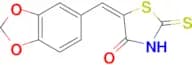 (5E)-5-(1,3-benzodioxol-5-ylmethylene)-2-mercapto-1,3-thiazol-4(5H)-one