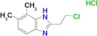 2-(2-chloroethyl)-6,7-dimethyl-1H-benzimidazole hydrochloride
