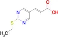 (2E)-3-[2-(ethylthio)pyrimidin-5-yl]acrylic acid