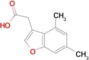 (4,6-dimethyl-1-benzofuran-3-yl)acetic acid