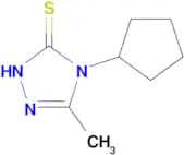 4-cyclopentyl-5-methyl-4H-1,2,4-triazole-3-thiol