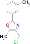 4-(chloromethyl)-5-methyl-2-(3-methylphenyl)-1,3-oxazole