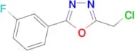 2-(chloromethyl)-5-(3-fluorophenyl)-1,3,4-oxadiazole