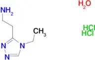 [2-(4-ethyl-4H-1,2,4-triazol-3-yl)ethyl]amine dihydrochloride hydrate