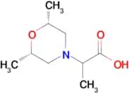 2-[cis-2,6-dimethyl-4-morpholinyl]propanoic acid