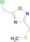 5-(chloromethyl)-3-[(methylthio)methyl]-1,2,4-oxadiazole