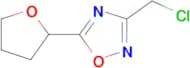 3-(chloromethyl)-5-(tetrahydro-2-furanyl)-1,2,4-oxadiazole