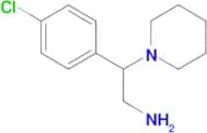 [2-(4-chlorophenyl)-2-(1-piperidinyl)ethyl]amine
