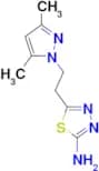 5-[2-(3,5-dimethyl-1H-pyrazol-1-yl)ethyl]-1,3,4-thiadiazol-2-amine