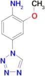 2-methoxy-4-(1H-tetrazol-1-yl)aniline