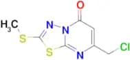 7-(chloromethyl)-2-(methylthio)-5H-[1,3,4]thiadiazolo[3,2-a]pyrimidin-5-one