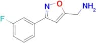 1-[3-(3-fluorophenyl)-5-isoxazolyl]methanamine
