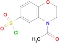 4-acetyl-3,4-dihydro-2H-1,4-benzoxazine-6-sulfonyl chloride