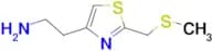 (2-{2-[(methylthio)methyl]-1,3-thiazol-4-yl}ethyl)amine