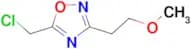 5-(chloromethyl)-3-(2-methoxyethyl)-1,2,4-oxadiazole