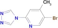 5-bromo-4-methyl-2-(4H-1,2,4-triazol-4-yl)pyridine