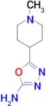 5-(1-methyl-4-piperidinyl)-1,3,4-oxadiazol-2-amine