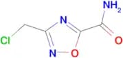 3-(chloromethyl)-1,2,4-oxadiazole-5-carboxamide