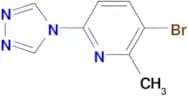3-bromo-2-methyl-6-(4H-1,2,4-triazol-4-yl)pyridine