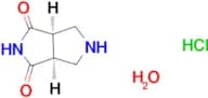 (3aR,6aS)-tetrahydropyrrolo[3,4-c]pyrrole-1,3(2H,3aH)-dione hydrochloride hydrate