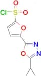 5-(5-cyclopropyl-1,3,4-oxadiazol-2-yl)-2-furansulfonyl chloride