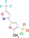2-Methyl-5-[5-(trifluoromethyl)isoxazol-3-yl]furan-3-sulfonyl chloride