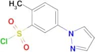 2-methyl-5-(1H-pyrazol-1-yl)benzenesulfonyl chloride