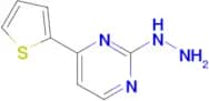 2-hydrazino-4-(2-thienyl)pyrimidine