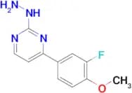4-(3-fluoro-4-methoxyphenyl)-2-hydrazinopyrimidine