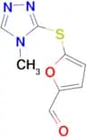 5-[(4-methyl-4H-1,2,4-triazol-3-yl)thio]-2-furaldehyde