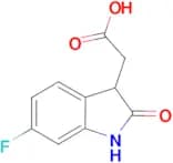 (6-fluoro-2-oxo-2,3-dihydro-1H-indol-3-yl)acetic acid
