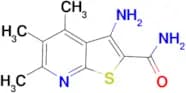 3-amino-4,5,6-trimethylthieno[2,3-b]pyridine-2-carboxamide
