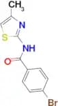 4-bromo-N-(4-methyl-1,3-thiazol-2-yl)benzamide
