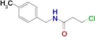 3-chloro-N-(4-methylbenzyl)propanamide