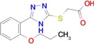 {[5-(2-propoxyphenyl)-4H-1,2,4-triazol-3-yl]thio}acetic acid