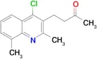 4-(4-chloro-2,8-dimethylquinolin-3-yl)butan-2-one