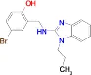 4-bromo-2-{[(1-propyl-1H-benzimidazol-2-yl)amino]methyl}phenol