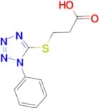 3-[(1-phenyl-1H-tetrazol-5-yl)thio]propanoic acid