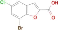 7-bromo-5-chloro-1-benzofuran-2-carboxylic acid