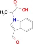 2-(3-formyl-1H-indol-1-yl)propanoic acid