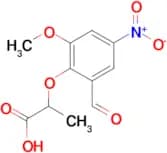 2-(2-formyl-6-methoxy-4-nitrophenoxy)propanoic acid
