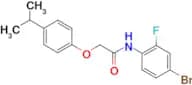 N-(4-bromo-2-fluorophenyl)-2-(4-isopropylphenoxy)acetamide