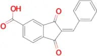 (2Z)-2-benzylidene-1,3-dioxoindane-5-carboxylic acid
