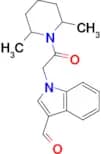 1-[2-(2,6-dimethylpiperidin-1-yl)-2-oxoethyl]-1H-indole-3-carbaldehyde