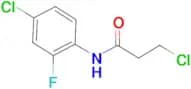 3-chloro-N-(4-chloro-2-fluorophenyl)propanamide